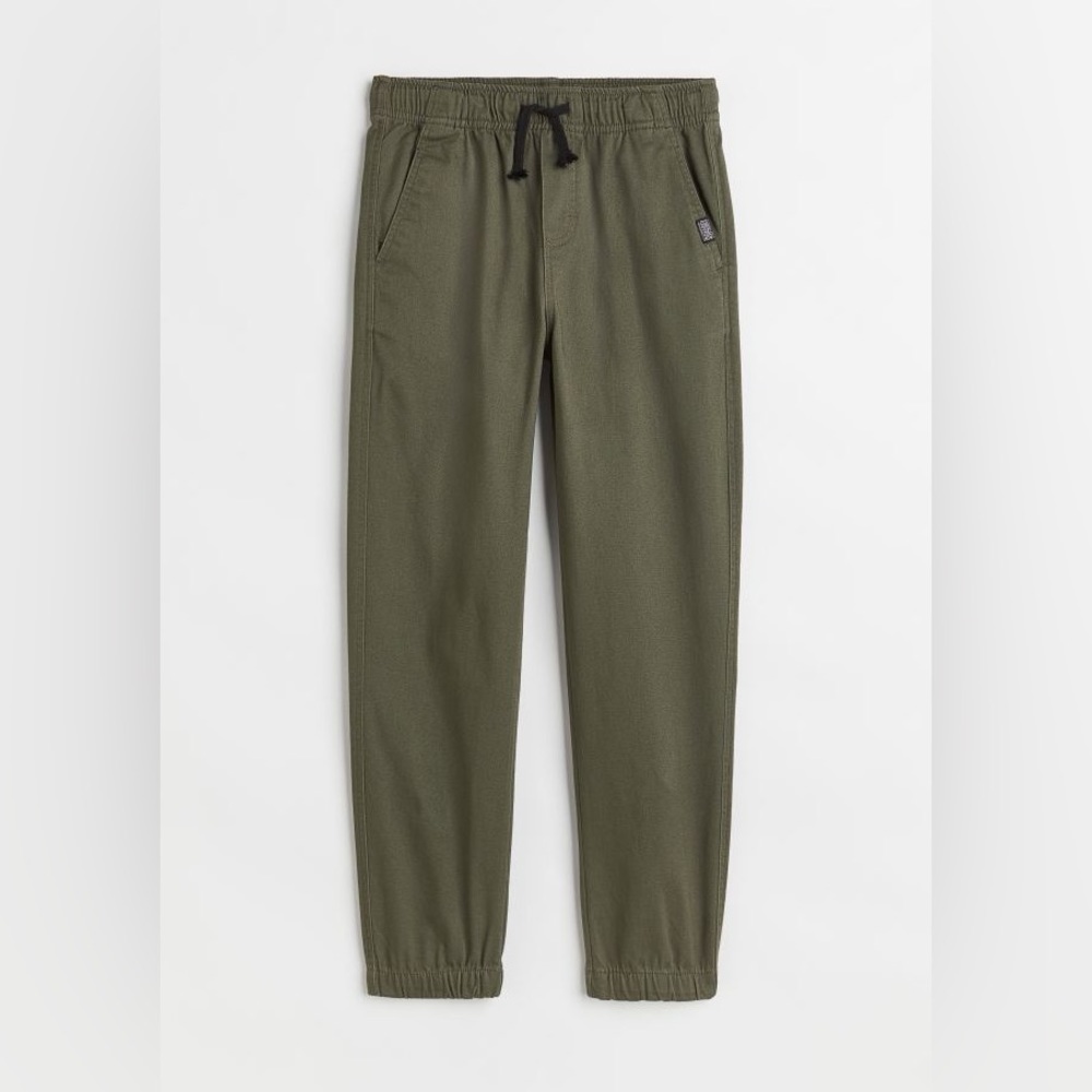 Cotton twill joggers